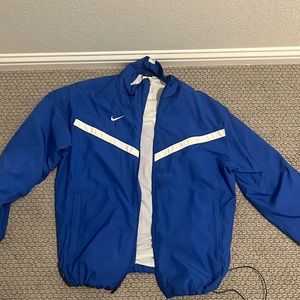 Blue Nike vintage zip up- unisex Medium
